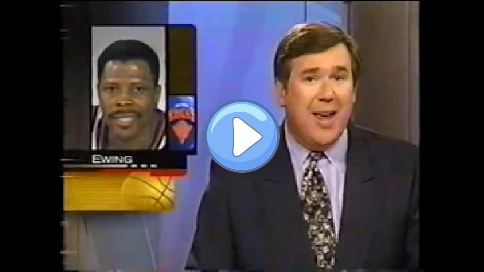 Video thumb: Patrick Ewing and His Teammates Discuss #33 Being Out for the Rest of the Playoffs Due to an Achilles Tear