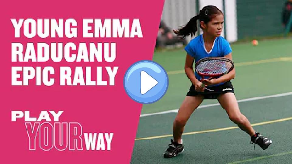 Video thumb: Young Emma Raducanu's Epic Rally