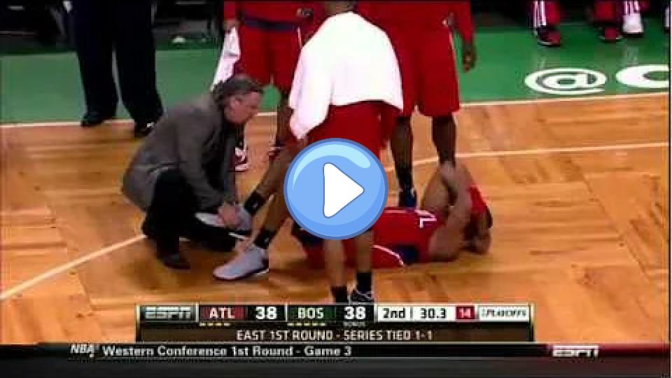 Video thumb: Tracy McGrady's Fatal Injury on Rondo's Ankle vs. Celtics in the 2012 Playoffs