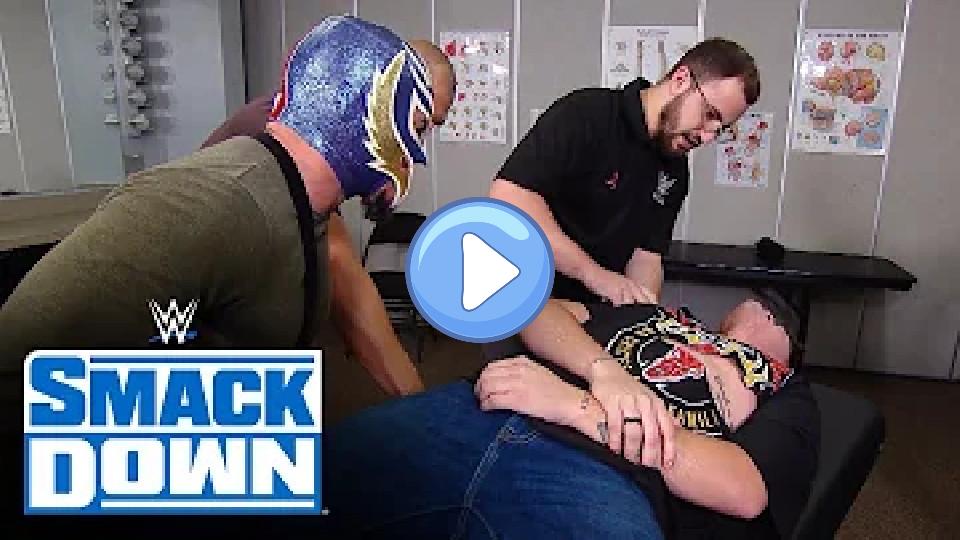 Video thumb: Brock Lesnar ambushes Cain Velasquez and the Mysterios: SmackDown, Oct. 25, 2019.