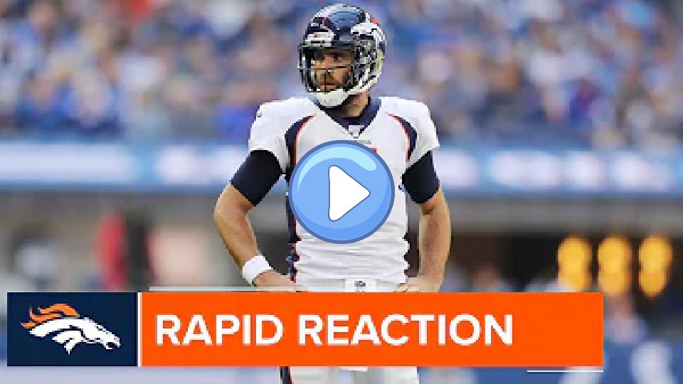 Video thumb: Joe Flacco's neck injury creates uncertainty at the QB position.