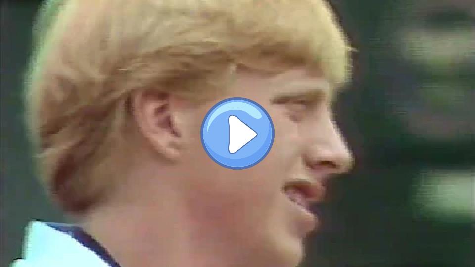 Video thumb: Boris Becker vs. Tim Mayotte - Wimbledon 1985 Quarterfinals