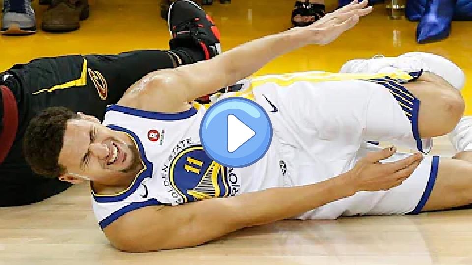 Video thumb: Klay Thompson Injury - Game 1 | Cavaliers vs. Warriors | May 31, 2018 | 2018 NBA Finals