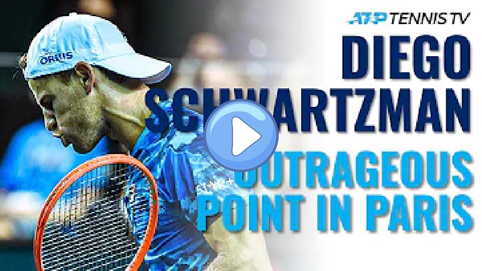 Video thumb: Diego Schwartzman's OUTRAGEOUS Behind-The-Back Lob Winner in Paris!