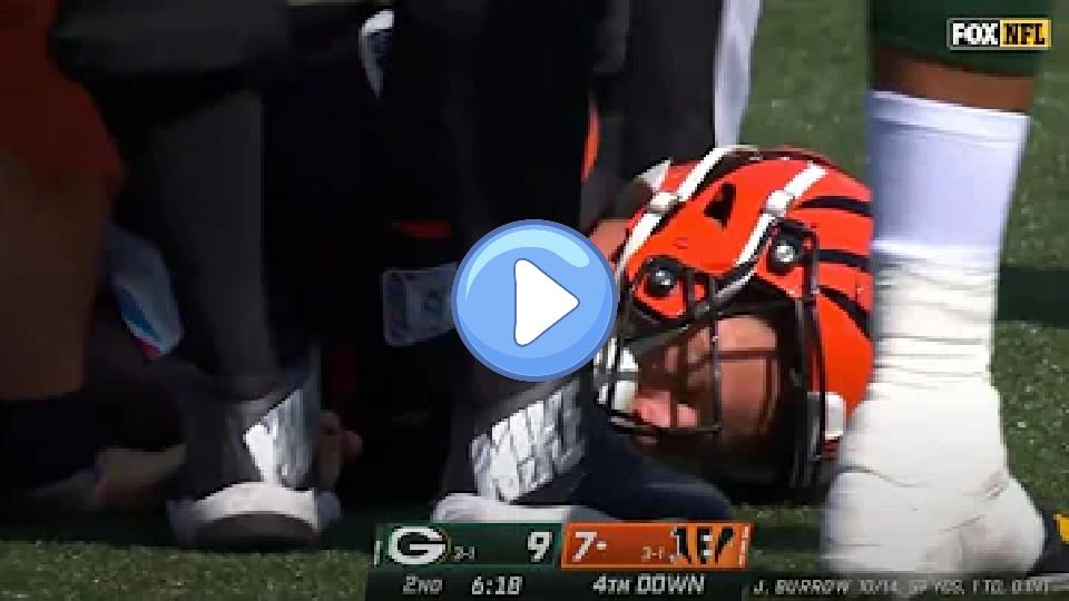 Video thumb: Joe Burrow Injury vs. Packers | NFL Week 5