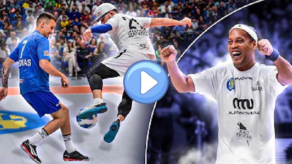 Play video: Ronaldinho reacting to my skills, shoes, and injury. Video thumb: Ronaldinho reacting to my skills, shoes, and injury.