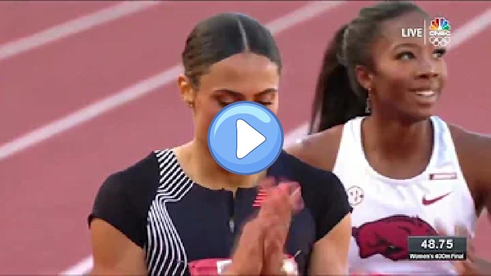 Video thumb: WOW! Sydney McLaughlin-Levrone SMASHES 400m Meet Record with 48.74 - USATF Outdoor Championships 2023