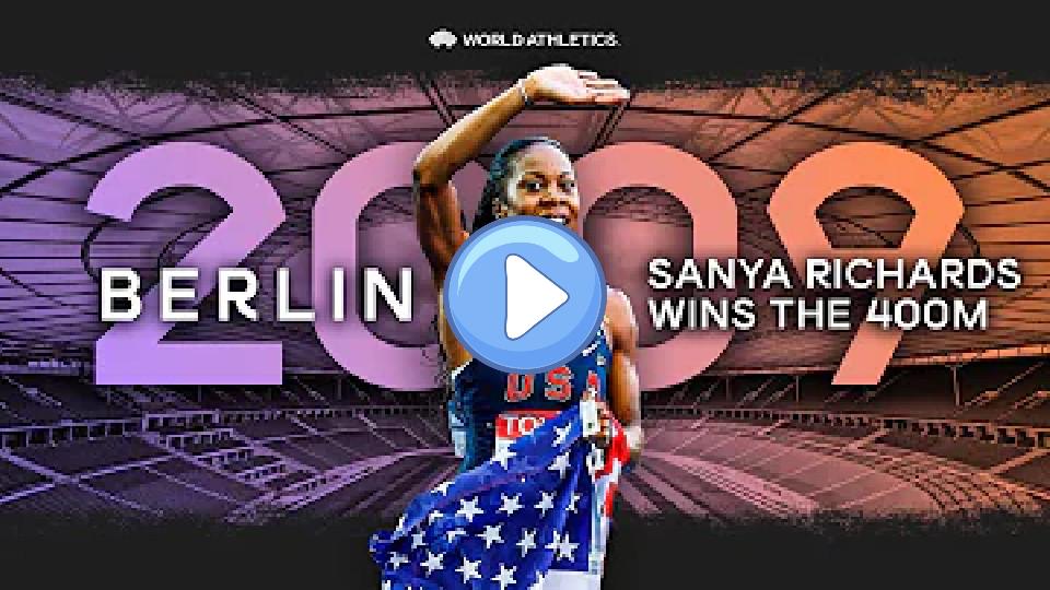 Video thumb: Sanya Richards-Ross competes in epic 400m final | World Athletics Championships Berlin 2009