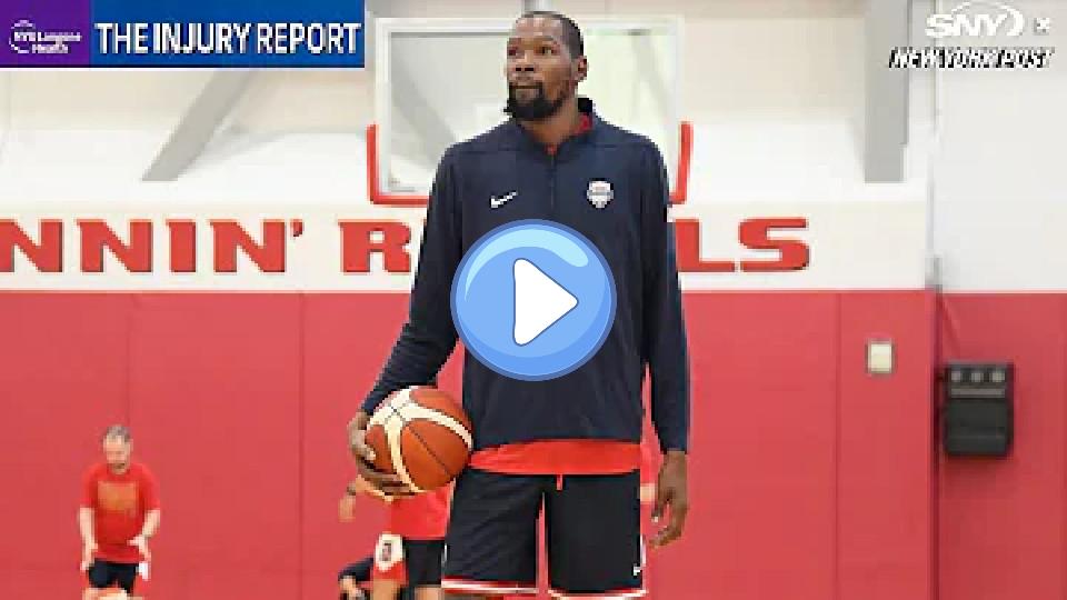 Video thumb: Kevin Durant sidelined as Team USA prepares for Olympics | Injury Report