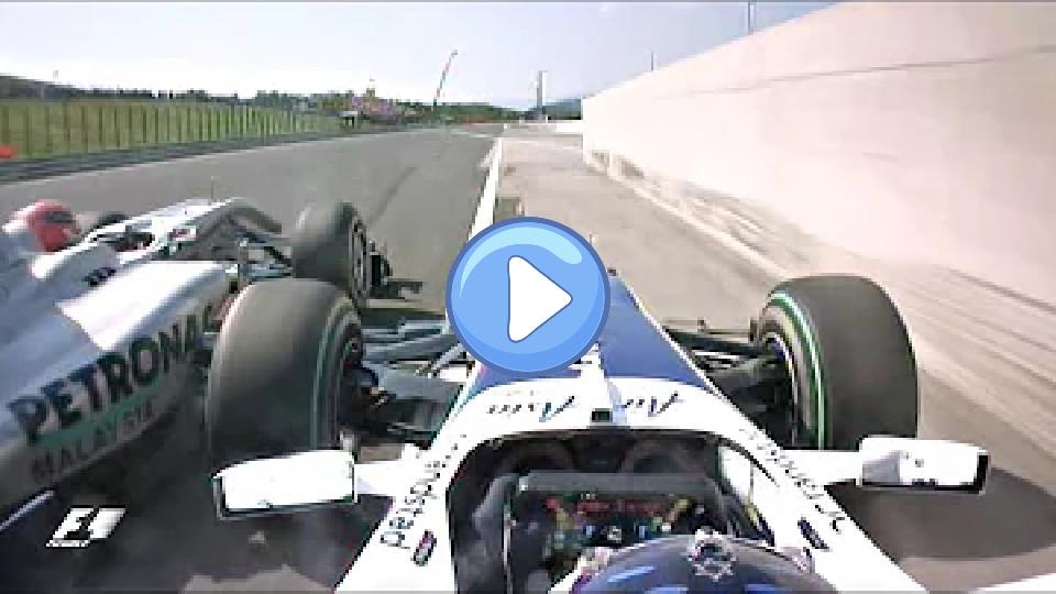 Video thumb: Schumacher Squeezes Barrichello | 2010 Hungarian Grand Prix