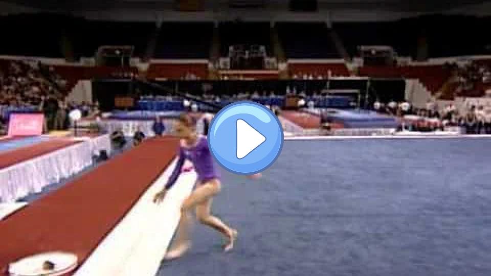 Video thumb: Terin Humphrey - Floor Exercise - 2003 U.S. Gymnastics Championships - Women's Day 1