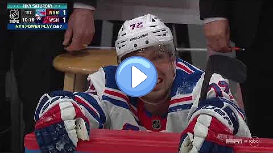 Video thumb: Lindgren Gets Hurt, Goodrow Fights Oshie, Chytil Gets Speared All Within a Minute! | NYR - WAS