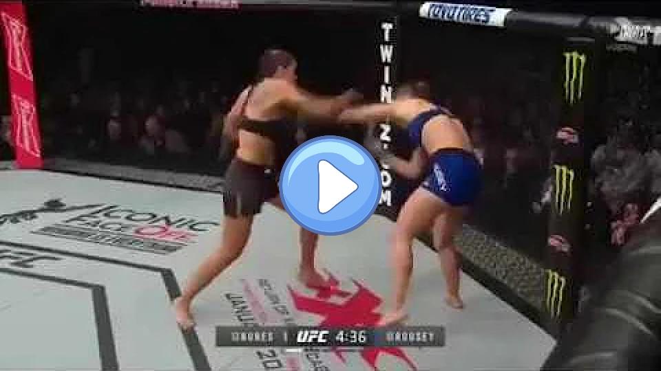 Video thumb: Ronda Rousey knocked out by Amanda Nunes in 48 seconds - UFC 207