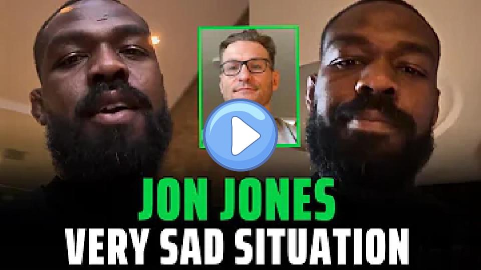 Video thumb: Jon Jones reacts to his injury and apologizes to Stipe Miocic.