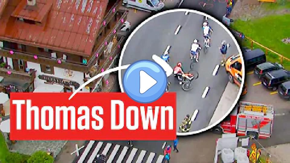 Video thumb: Geraint Thomas Scares With Crash on Stage 19 of 2024 Giro d'Italia