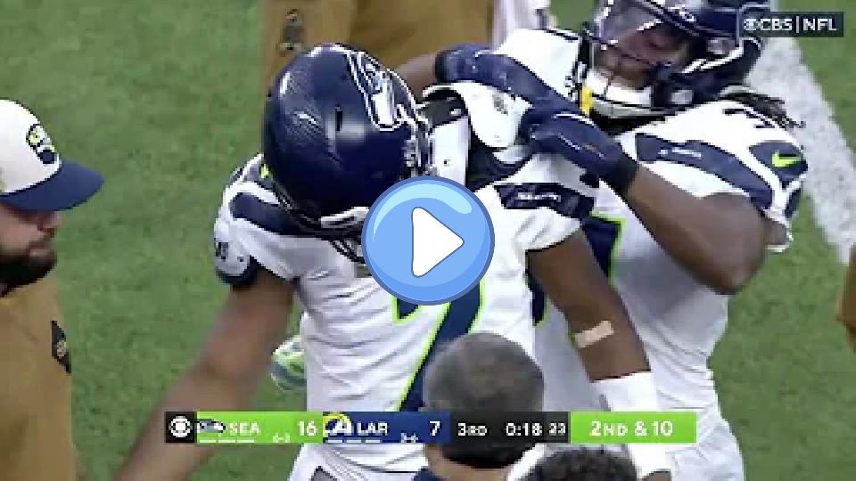 Video thumb: Aaron Donald's HUGE HIT on Geno Smith