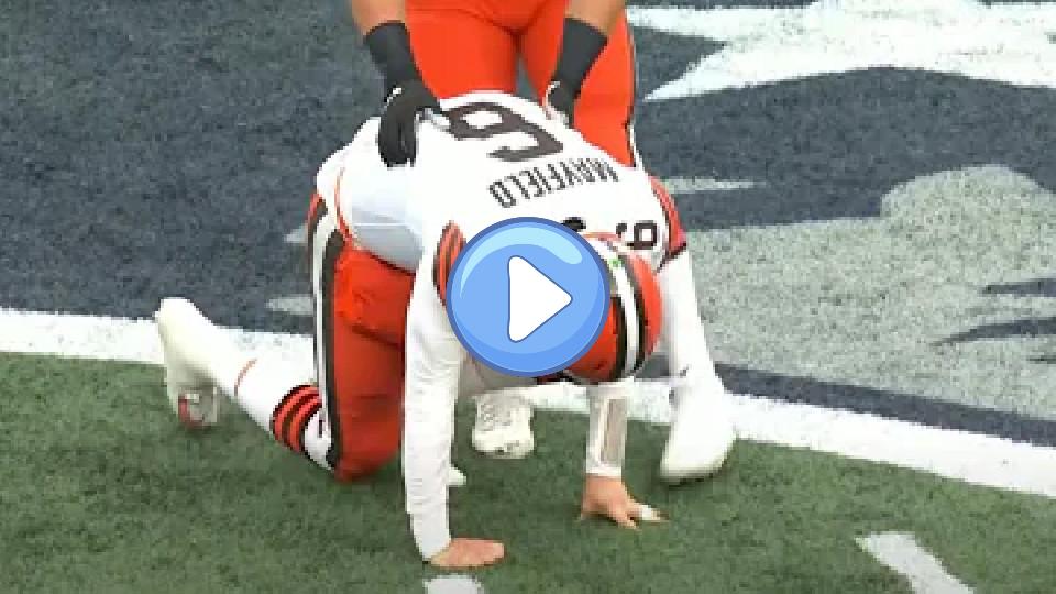 Video thumb: Baker Mayfield's Injury Against the Patriots