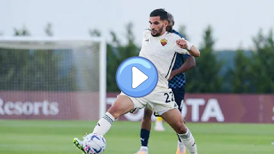 Video thumb: Houssem Aouar's Debut Game for Roma