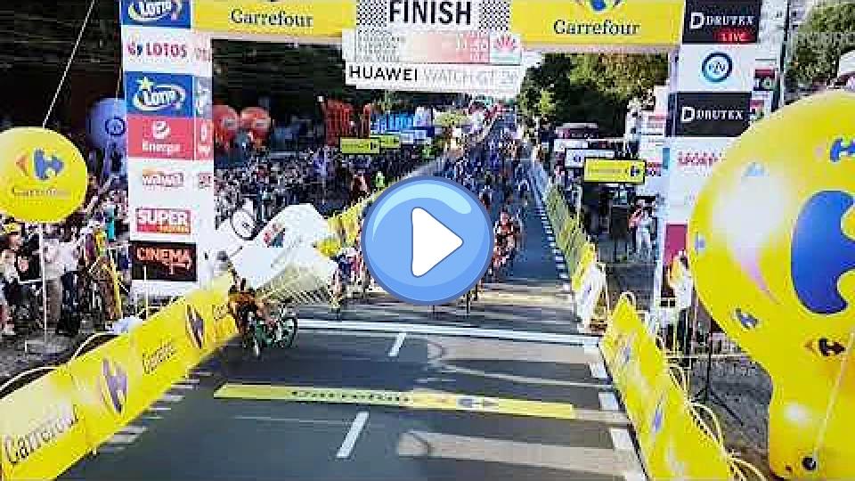 Play video: Tour of Poland 2020 crash at the finish of Stage 1 Video thumb: Tour of Poland 2020 crash at the finish of Stage 1