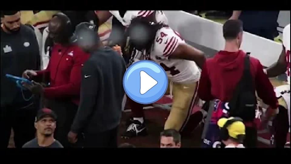 Video thumb: Heartbreaking Video of Fred Warner's Reaction to Dre Greenlaw's Gruesome Injury Surfaces