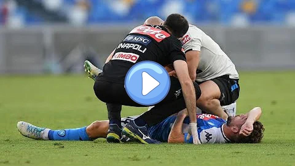 Video thumb: Dries Mertens Injured | Dries Mertens vs. Udinese