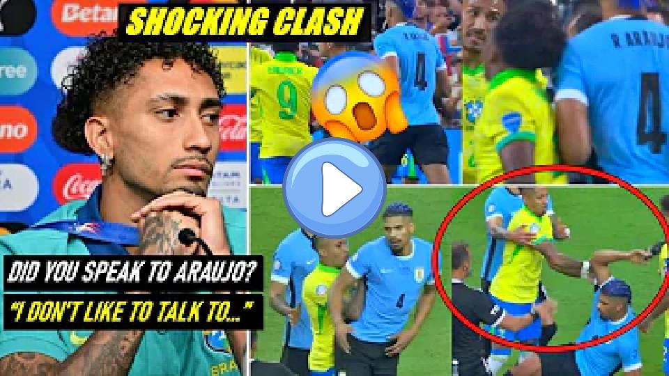 Video thumb: WF?! Raphinha & Araujo Big Fight Shocks Barcelona