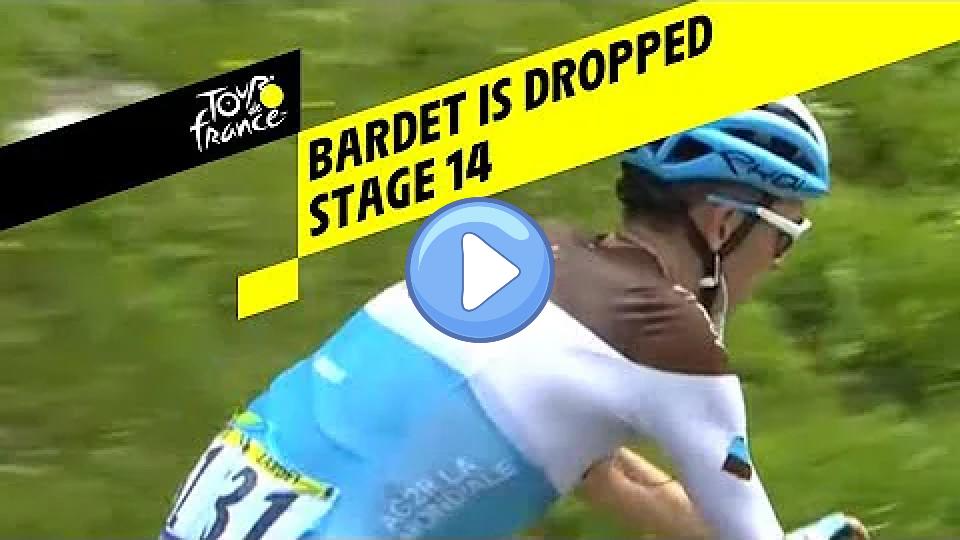 Video thumb: Bardet is dropped - Stage 14 - Tour de France 2019.