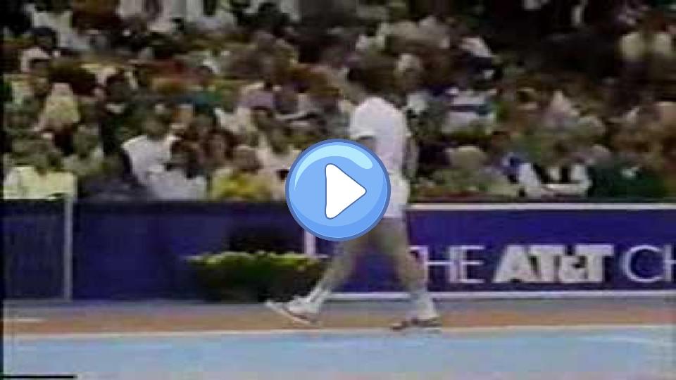Play video: John McEnroe goes ballistic at the umpire. Video thumb: John McEnroe goes ballistic at the umpire.