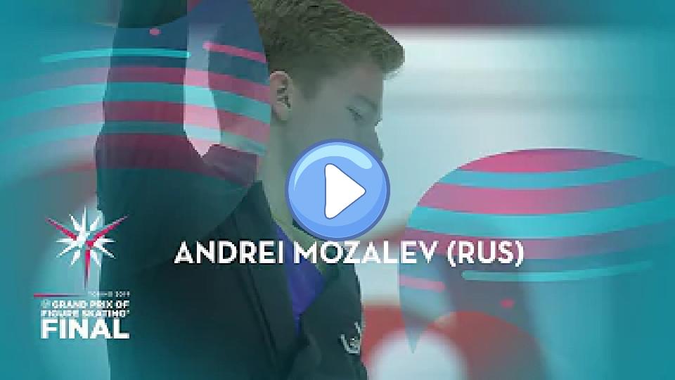 Video thumb: Andrei Mozalev (RUS) | Men Free Skating | ISU GP Finals 2019 | Turin | #JGPFigureSkating