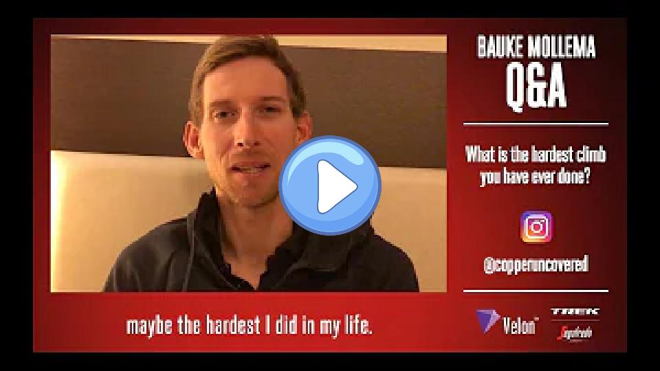 Video thumb: Bauke Mollema thinks this is the hardest climb he's ever done!