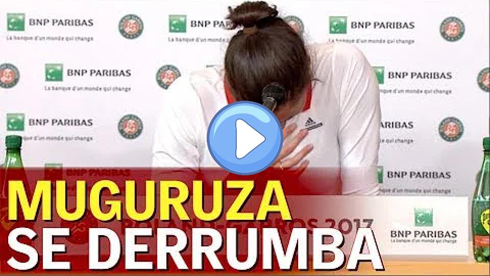 Video thumb: Roland Garros | Muguruza breaks down in tears after being eliminated | Diario AS