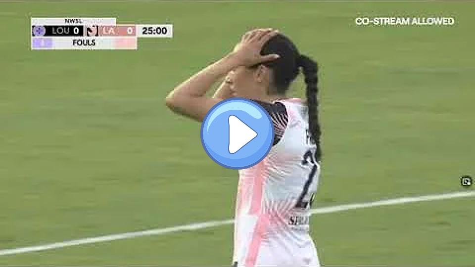 Video thumb: Christen Press tore her ACL | Racing Louisville FC vs. Angel City FC | 06.11.22