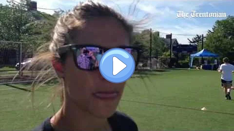 Video thumb: U.S. Women's Soccer star Carli Lloyd becomes defensive when questioned about her injury at TCNJ.