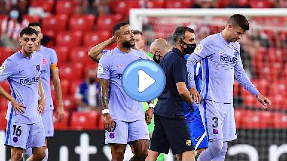 Video thumb: Piqué went off injured after half an hour.