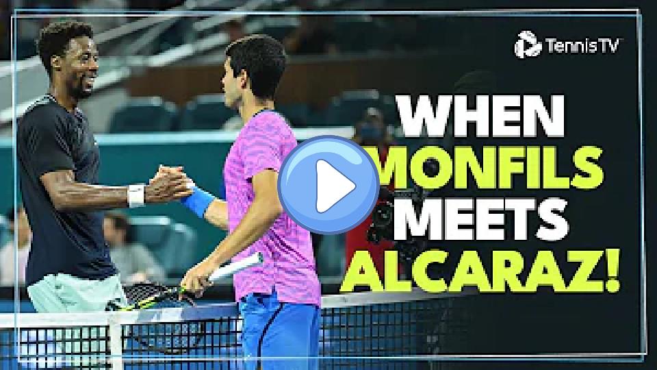 Video thumb: Incredible Entertainment in Carlos Alcaraz vs Gael Monfils | Miami 2024 Highlights