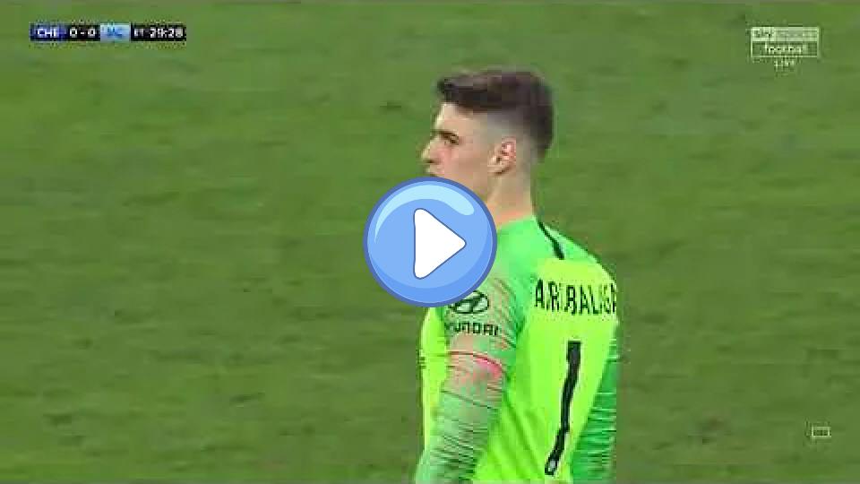 Video thumb: Kepa Arrizabalaga refused to be substituted by Chelsea manager Maurizio Sarri.