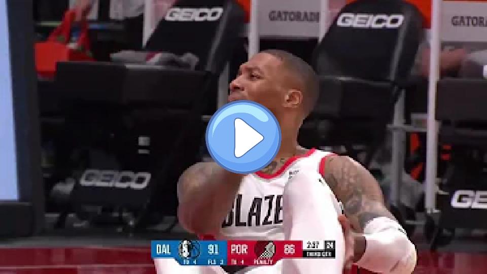 Video thumb: NBA Highlight: Damian Lillard's Knee Injury