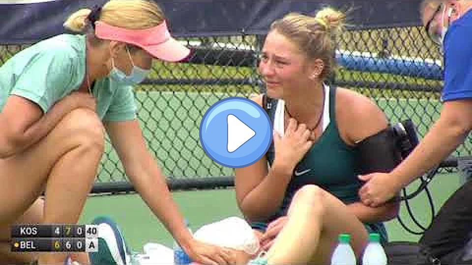 Video thumb: Marta Kostyuk was injured in the final 😢