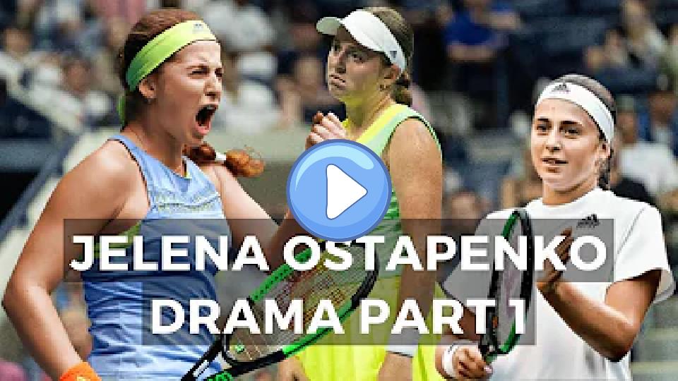 Video thumb: Jelena Ostapenko: Intense Tennis Drama - Crazy & Funny Highlights Part 1
