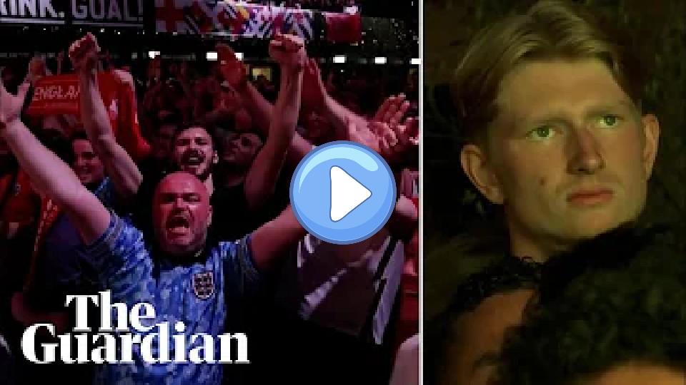 Video thumb: England fans erupt as Dutch fans rue Euro 2024 semi-final defeat.