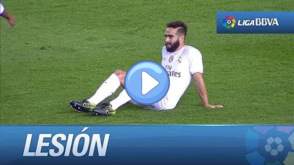 Video thumb: Injury to Carvajal after a tackle by Óliver Torres