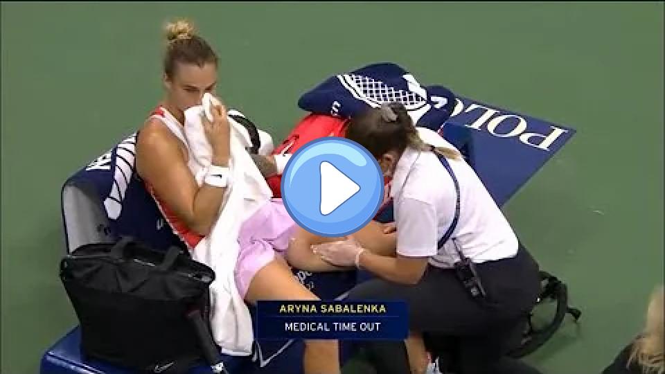 Video thumb: Aryna Sabalenka injured vs. Danielle Collins - Live Tennis Coverage at the US Open
