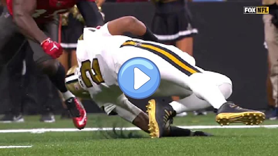 Video thumb: 2021 Saints vs. Buccaneers: Unfortunate Leg Injury for Saints QB Jameis Winston