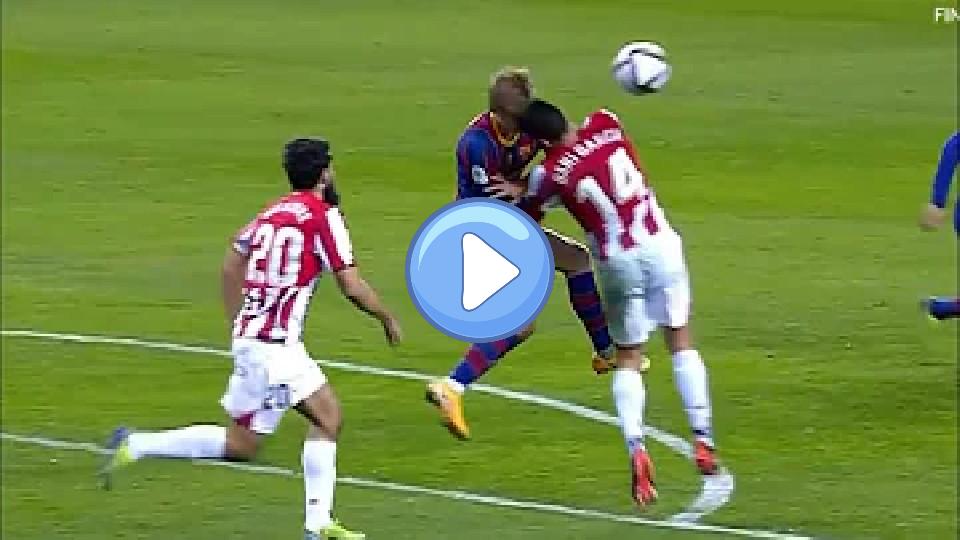 Video thumb: Athletic Bilbao vs Barcelona: De Jong’s Injury