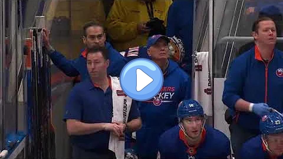 Video thumb: Gotta feel bad for Sorokin. He's been standing in the tunnel with his full gear on since being pulled.