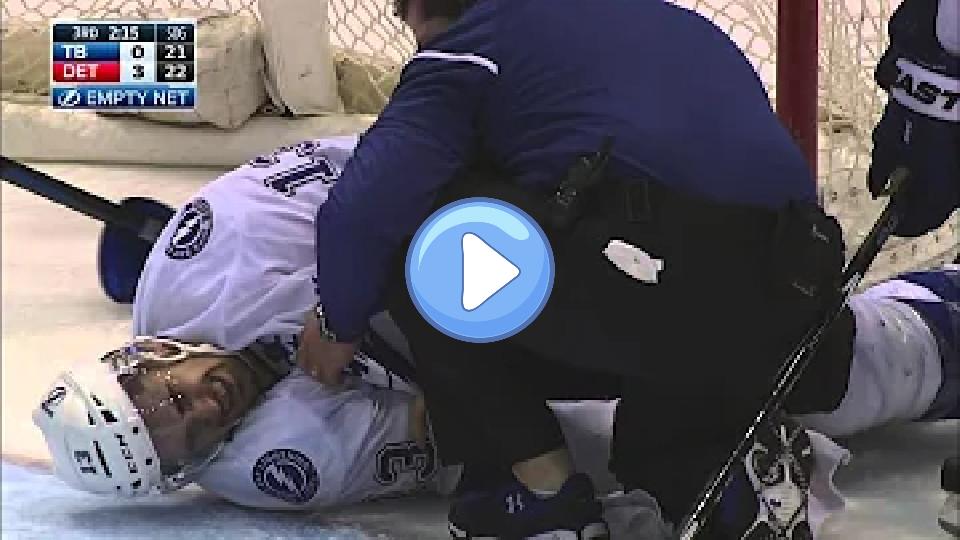 Play video: Gotta See It: Paquette's leg injury reminiscent of Stamkos' Video thumb: Gotta See It: Paquette's leg injury reminiscent of Stamkos'