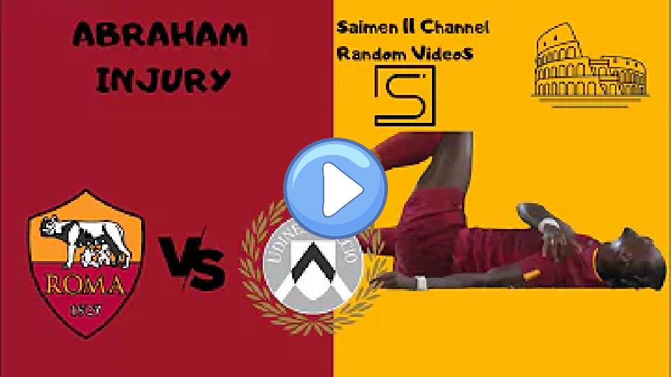 Video thumb: Tammy Abraham Injury - AS Roma vs Udinese 09/04/22