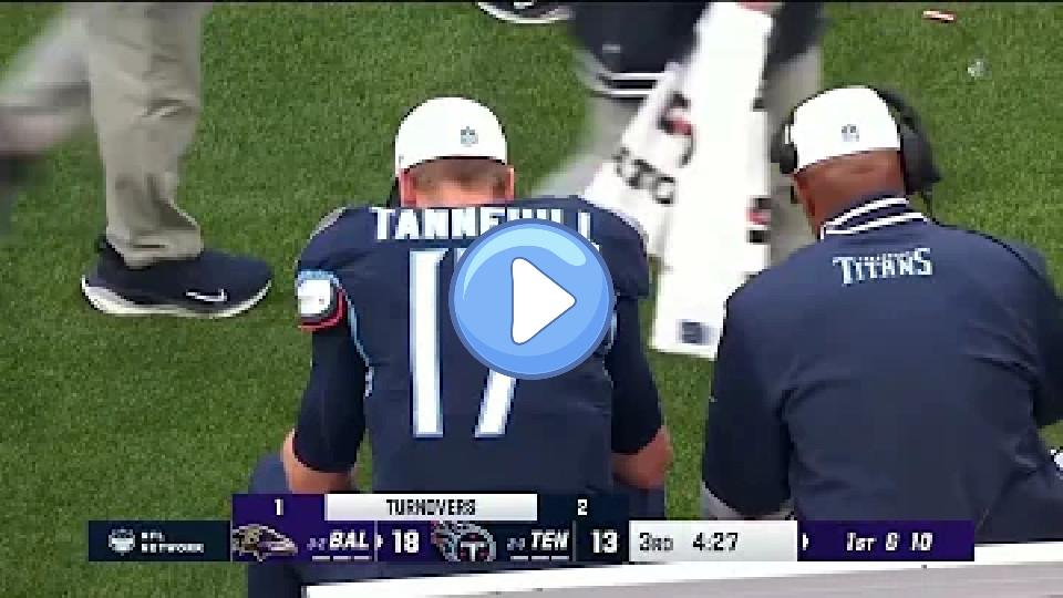 Video thumb: Ryan Tannehill was injured and left the field.