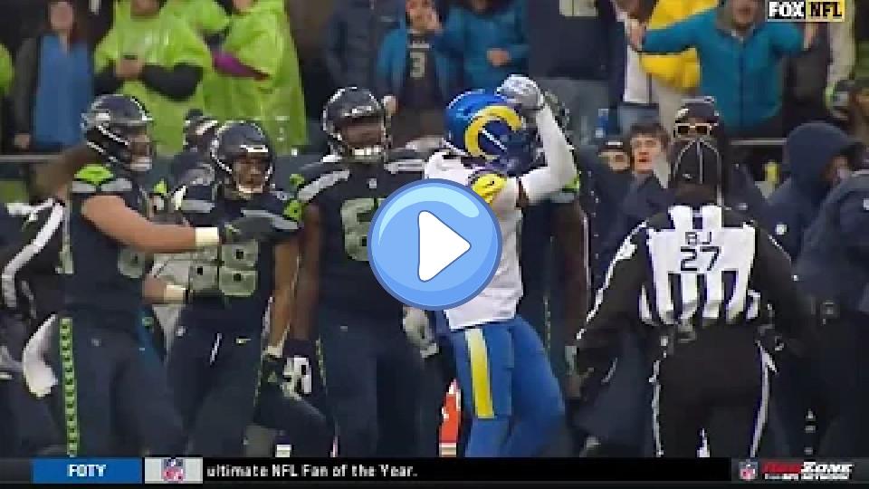 Video thumb: Jalen Ramsey Delivers Big Hit on Geno Smith & Has Scuffle with DK Metcalf | Seahawks vs. Rams Highlights