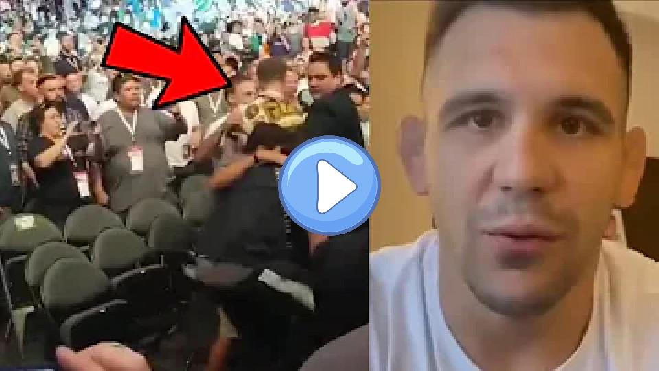 Video thumb: UFC fighter Aleksandar Rakic gets sucker-punched by Jimi Manuwa!